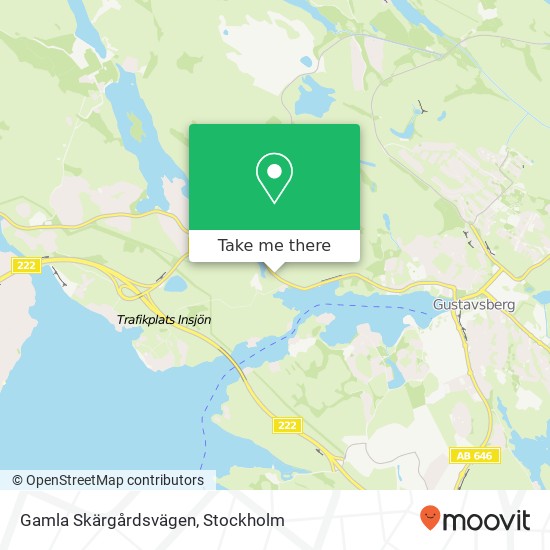 Gamla Skärgårdsvägen map