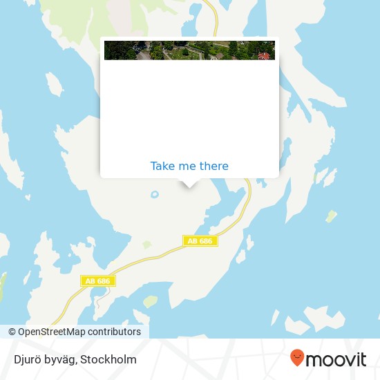 Djurö byväg map