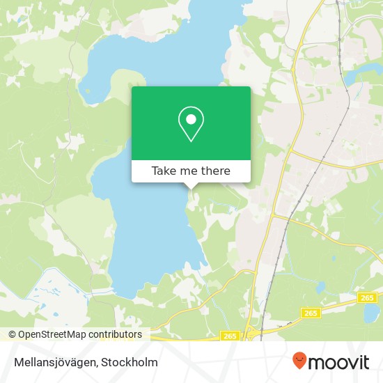 Mellansjövägen map