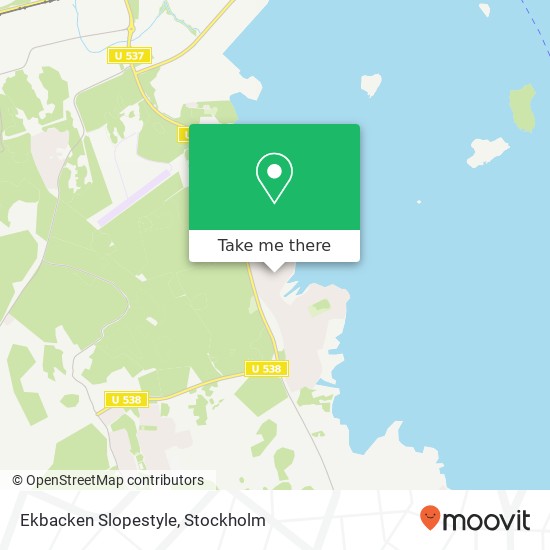 Ekbacken Slopestyle map