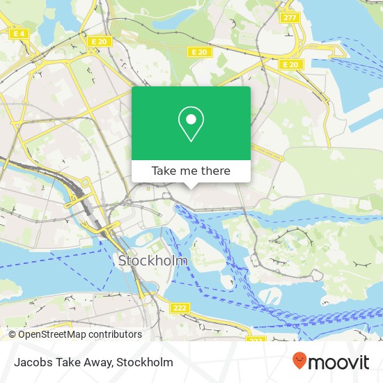 Jacobs Take Away map