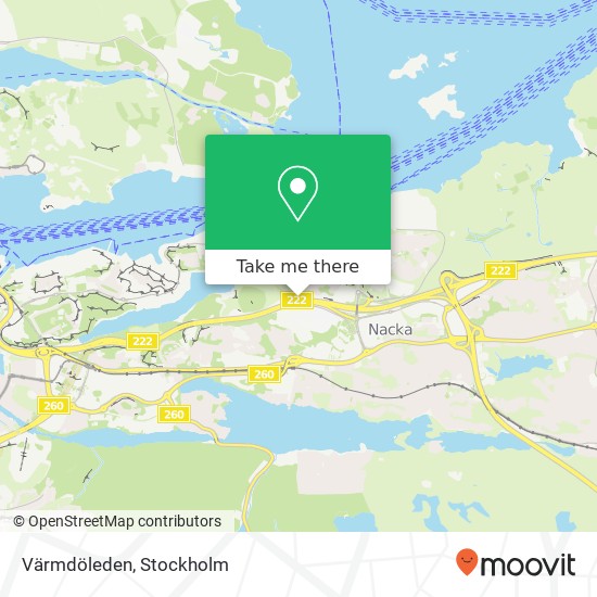 Värmdöleden map