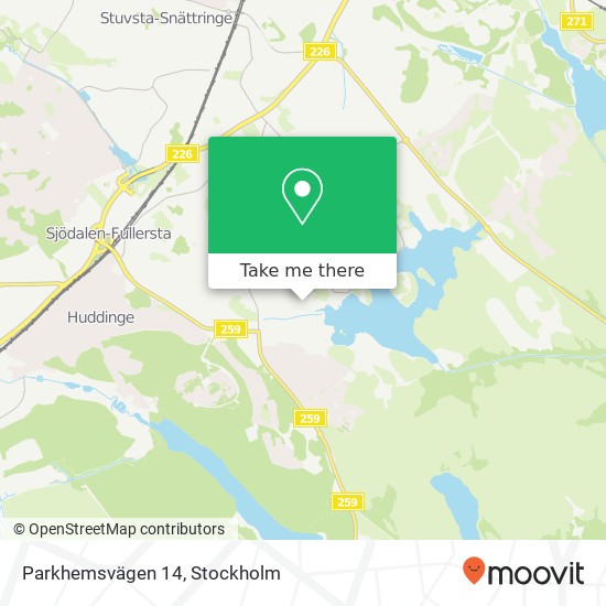 Parkhemsvägen 14 map