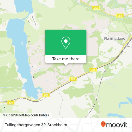 Tullingebergsvägen 39 map