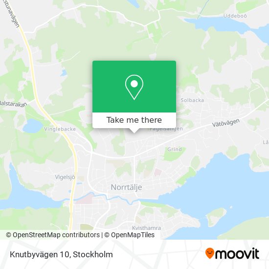 Knutbyvägen 10 map