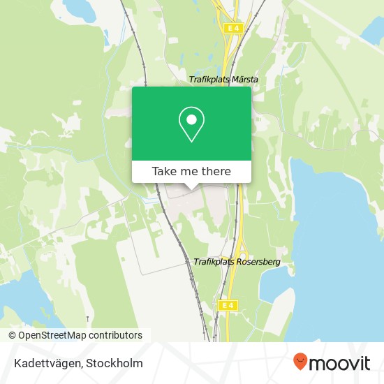 Kadettvägen map