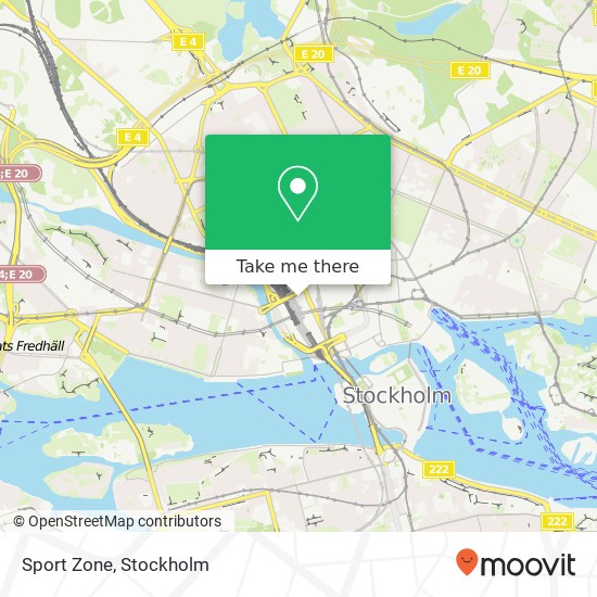 Sport Zone map