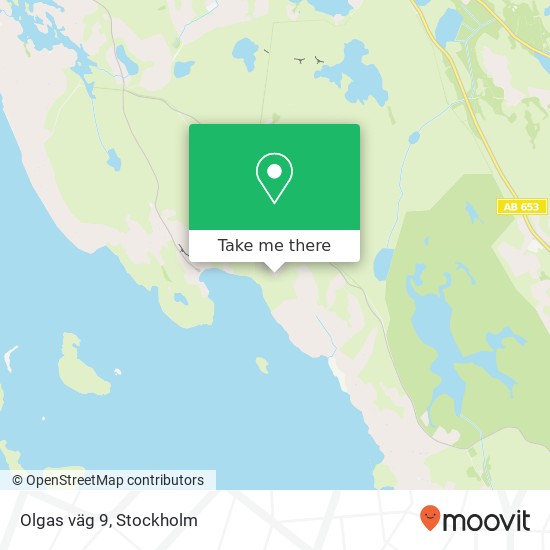 Olgas väg 9 map