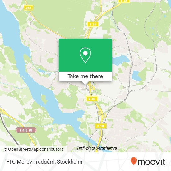 FTC Mörby Trädgård map