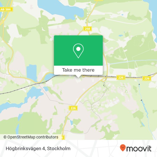 Högbrinksvägen 4 map