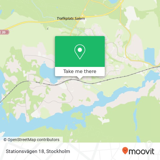 Stationsvägen 18 map