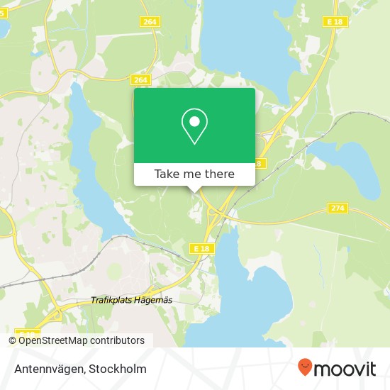 Antennvägen map