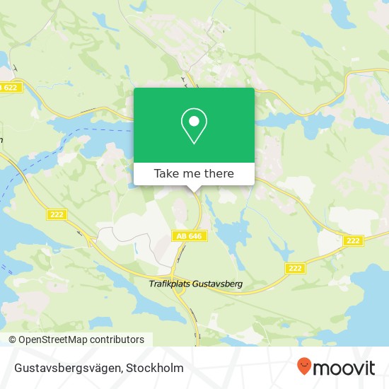 Gustavsbergsvägen map