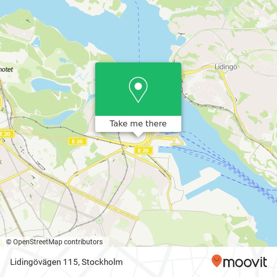 Lidingövägen 115 map