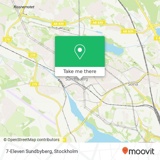 7-Eleven Sundbyberg map