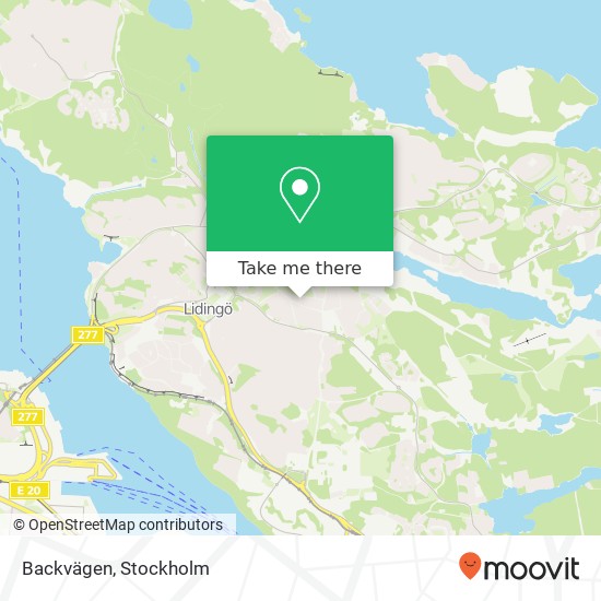 Backvägen map