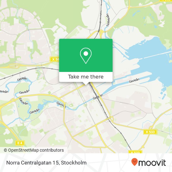 Norra Centralgatan 15 map