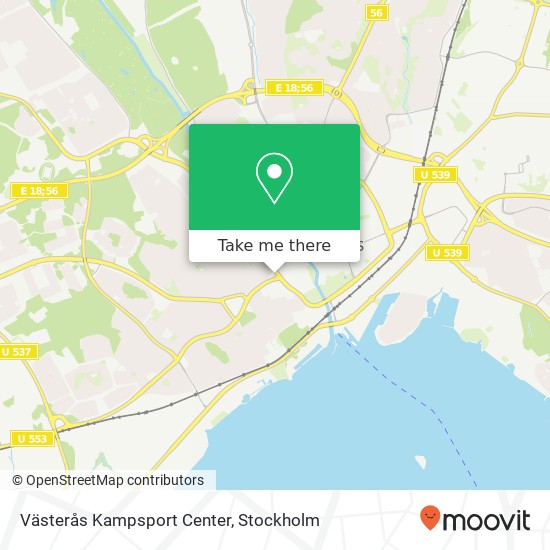 Västerås Kampsport Center map