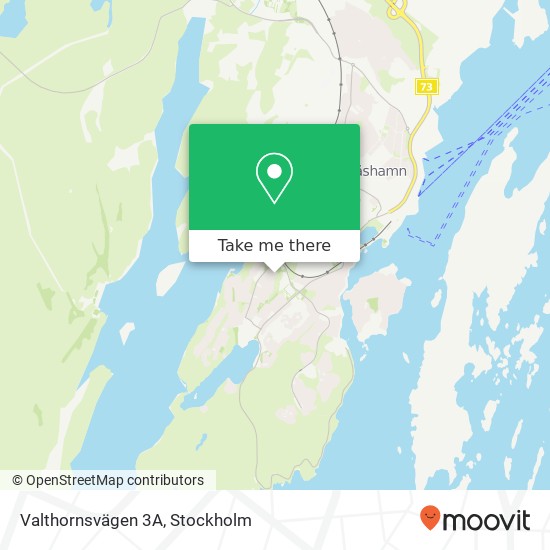 Valthornsvägen 3A map