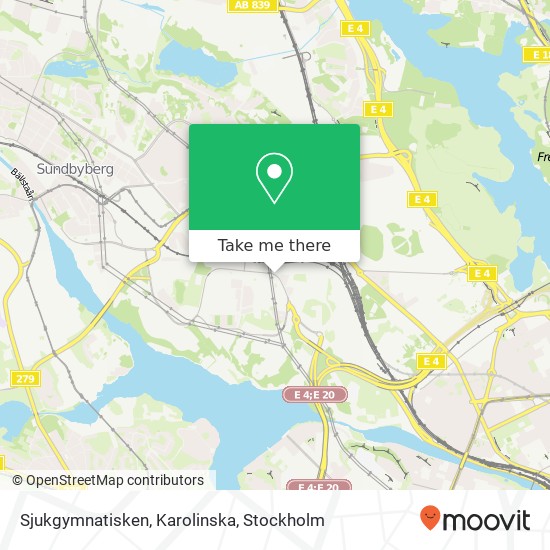 Sjukgymnatisken, Karolinska map