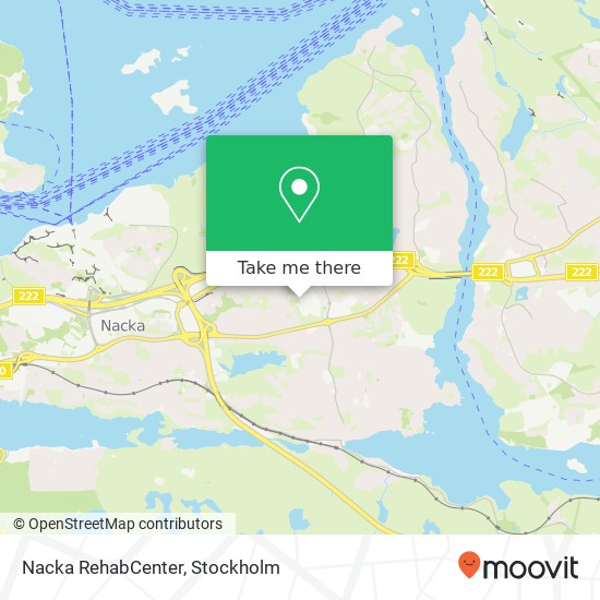 Nacka RehabCenter map