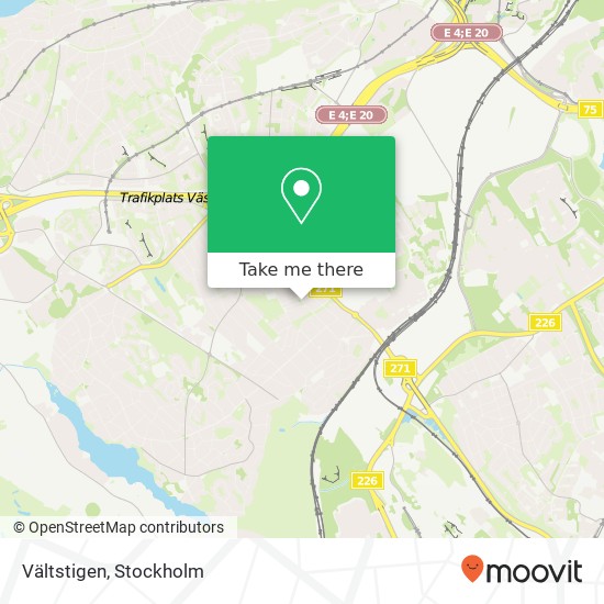 Vältstigen map