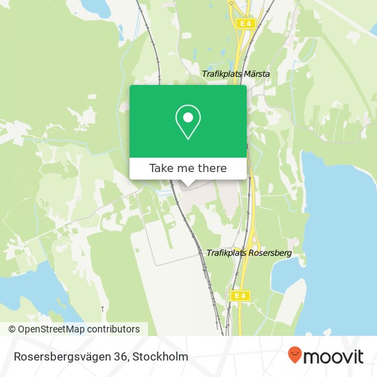 Rosersbergsvägen 36 map