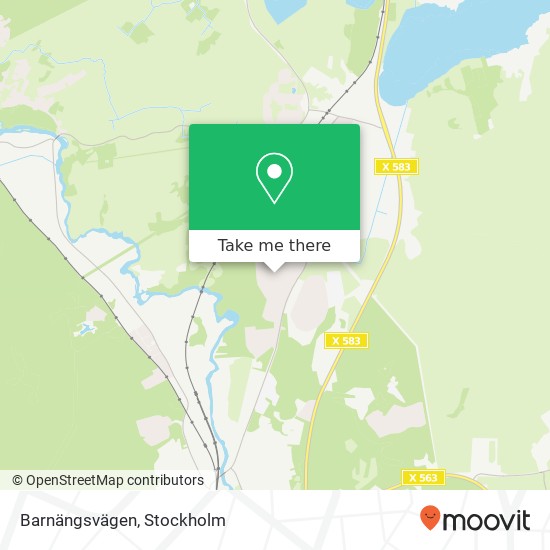 Barnängsvägen map