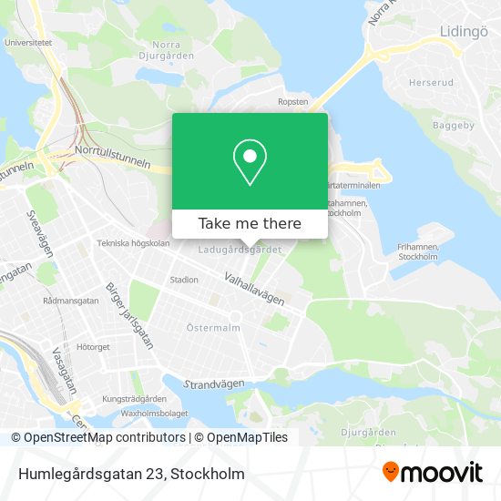 Humlegårdsgatan 23 map