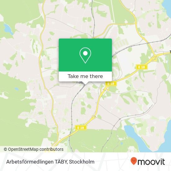 Arbetsförmedlingen TÄBY map