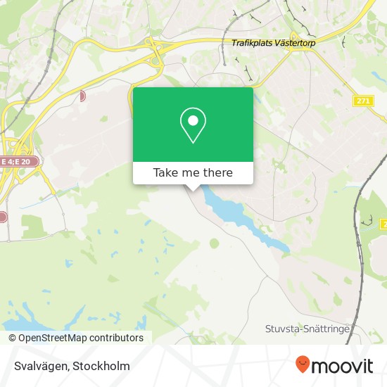 Svalvägen map