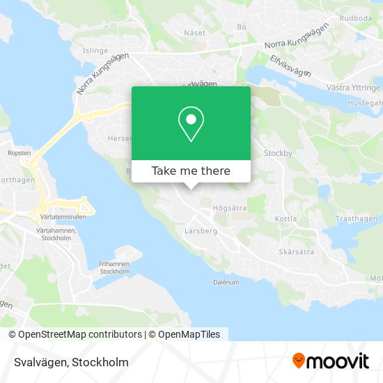 Svalvägen map