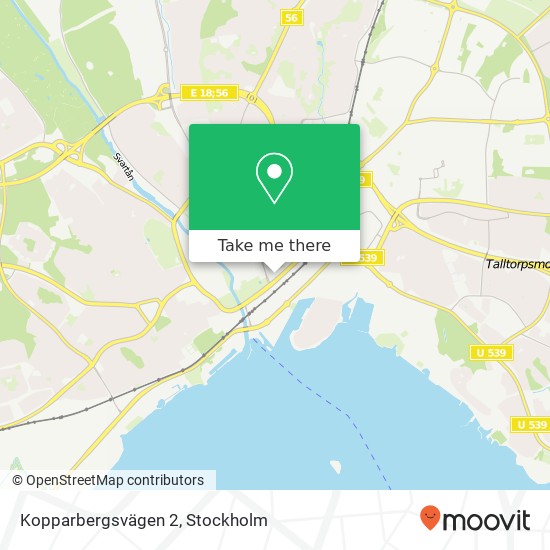 Kopparbergsvägen 2 map