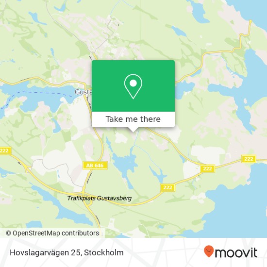 Hovslagarvägen 25 map