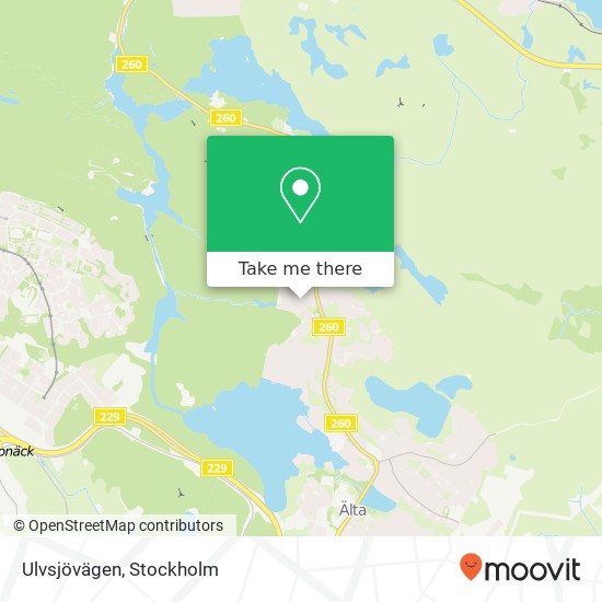 Ulvsjövägen map