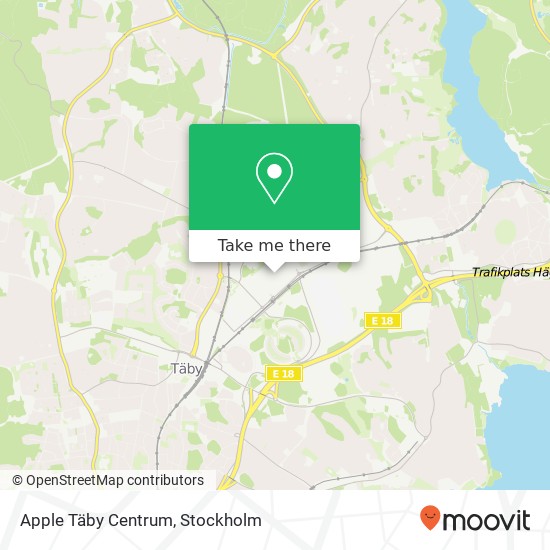 Apple Täby Centrum map