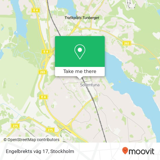 Engelbrekts väg 17 map