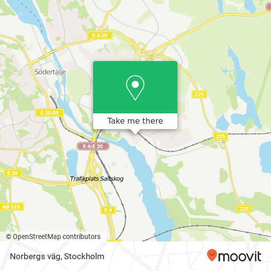 Norbergs väg map