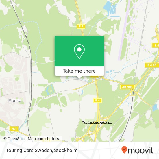 Touring Cars Sweden map