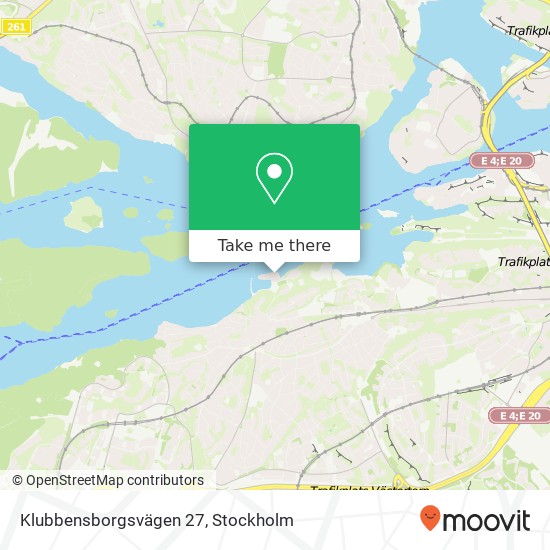 Klubbensborgsvägen 27 map