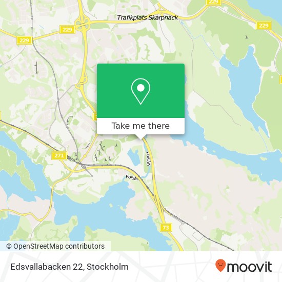 Edsvallabacken 22 map