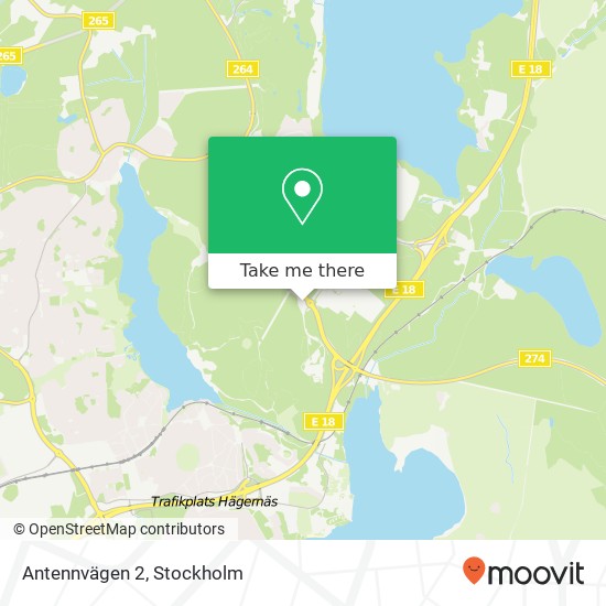 Antennvägen 2 map