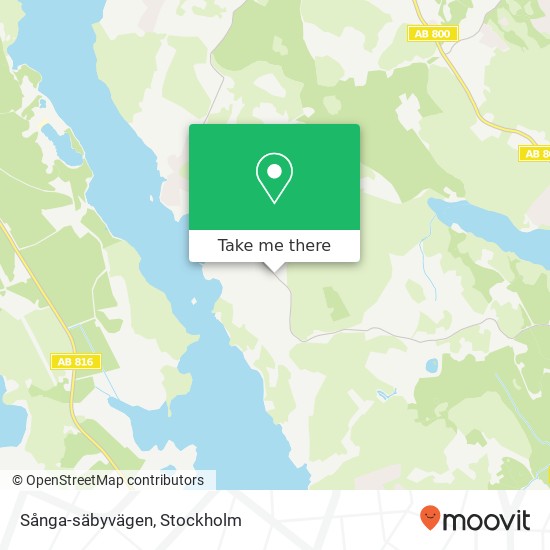 Sånga-säbyvägen map