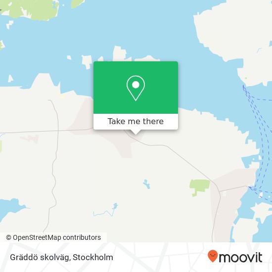 Gräddö skolväg map