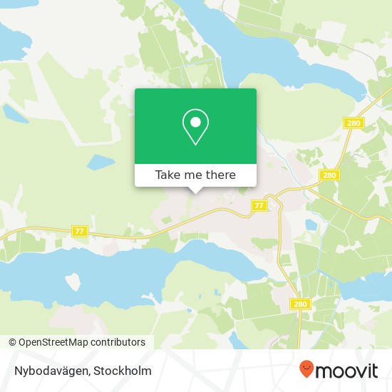 Nybodavägen map