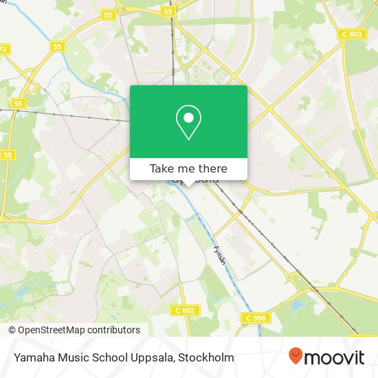 Yamaha Music School Uppsala map