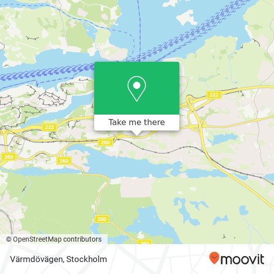 Värmdövägen map