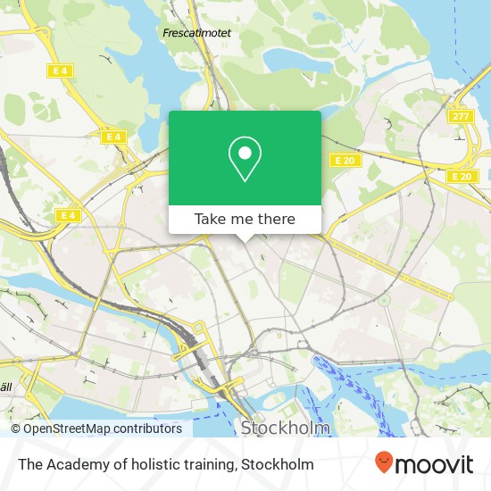 The Academy of holistic training map