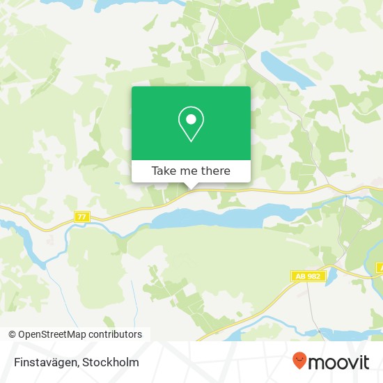 Finstavägen map