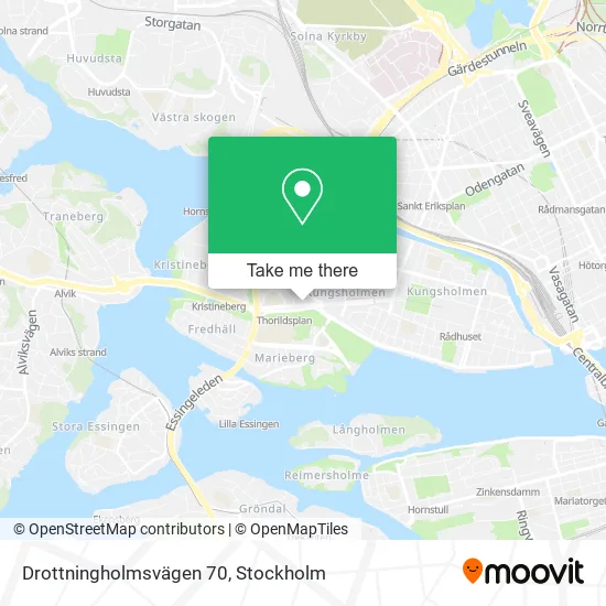 Drottningholmsvägen 70 map
